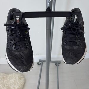 Nike Black and Neon Green Running Shoes